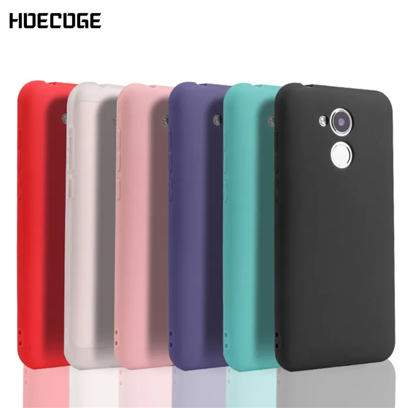 HOECOGE мягкий силиконовый матовый мобильный телефон чехол для Huawei Honor 6A 5 &quot