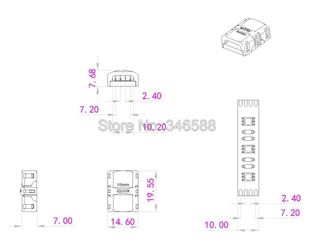5 шт. 2pin 3pin 4pin 5pin Светодиодные ленты раздеться Solderless Разъем для одного Цвет RGB RGBW CCT светодио дный подключение лента терминал