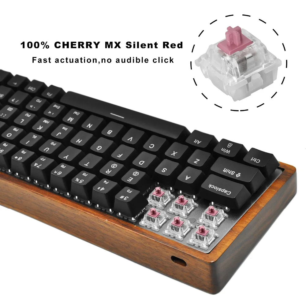 60% ультра компактная Механическая игровая клавиатура PC/Mac/Linux Программируемый