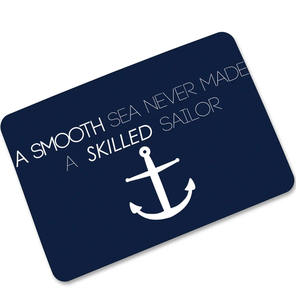 Якорь резиновые нескользкая подошва Коврики коврик для входа Добро пожаловать