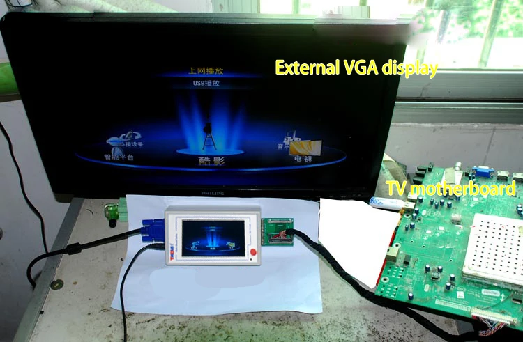 TKDMR tv 160 поколение LVDS Turn VGA конвертер с дисплеем lcd/светодиодный ТВ тестер материнской платы инструмент для материнской платы