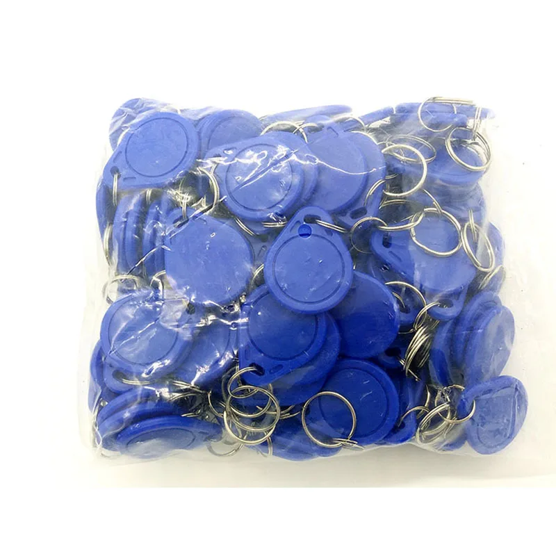 

100pcs RFID Tag 13.56MHz NFC Tags Keyfob Re-writable Proximity RFID Card Key Fobs for Access Control