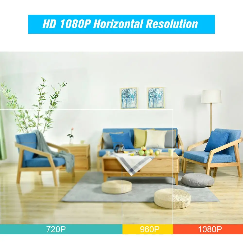 KKmoon IP камера 720 P/1080 P HD беспроводная Wifi камера сетевая камера наблюдения ночная версия Двусторонняя аудио P2P домашняя камера видеонаблюдения