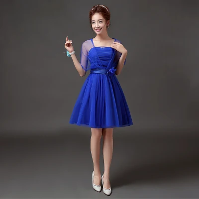 Милые короткие летние платья до колена с эффектом памяти подружки невесты
