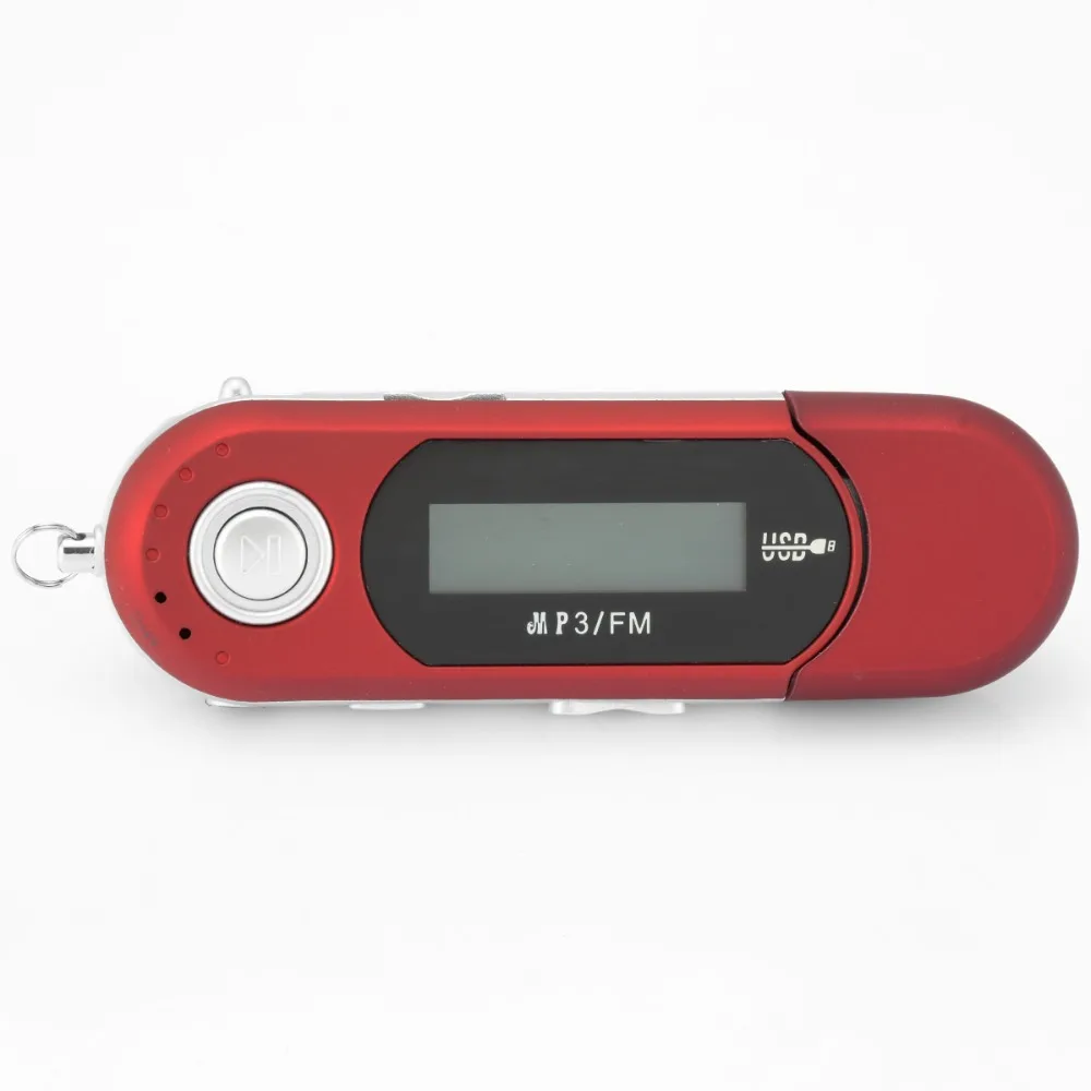 Мини USB MP3 музыкальный плеер пластиковый цифровой ЖК-экран Поддержка 32 Гб TF карта fm-радио Красный Черный Цвет MP3-плеер Музыкальный динамик