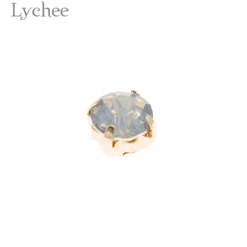 Lychee Life 6 мм опал Красочные Стразы для шитья с кристаллами DIY швейный материал