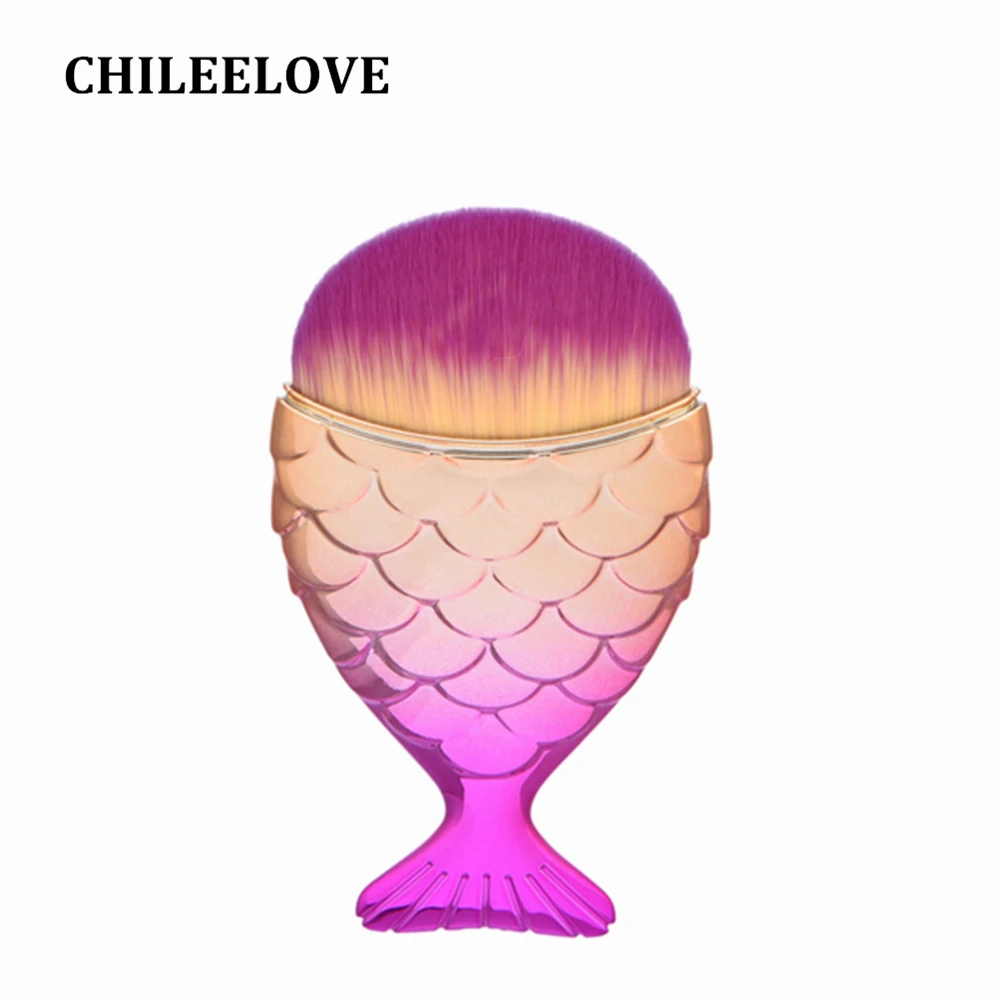 Chileelove цельнокроеное платье один Русалка хвост рыбы Макияж Кисточки Применение