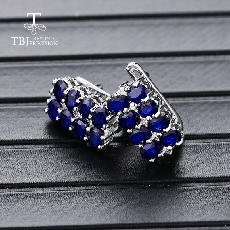 Женский комплект украшений с сапфирами TBJ ювелирные украшения натуральными