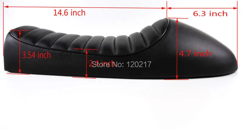 Винтажное седло для горба SAFFEN черное Кафе Racer CG GN CB200 CB350 CB400SS CB500 CB750 SR400 SR500 XJ XS