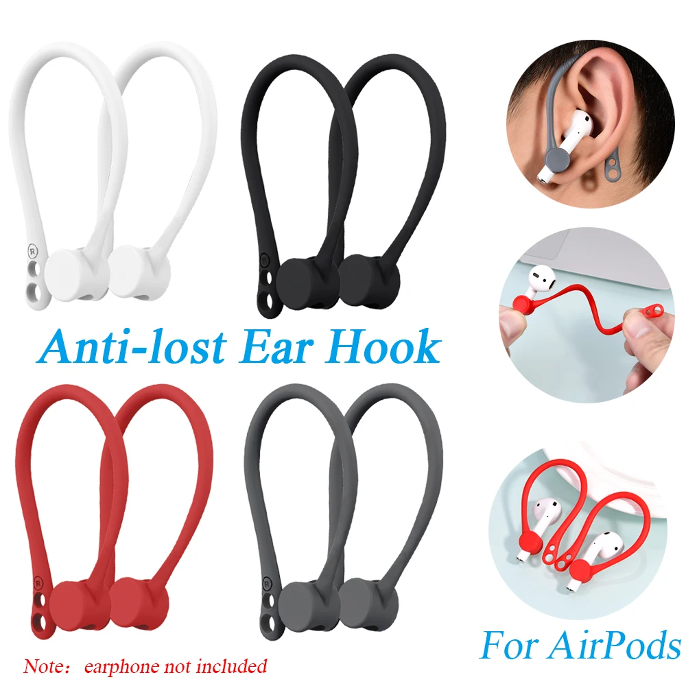 Спортивный нескользящий ушной крючок для Apple AirPods силиконовый чехол беспроводных