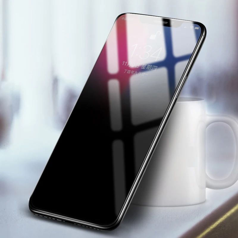 9H полное покрытие надежное закаленное стекло для iPhone 11 Pro X XR XS Max анти-ползучий