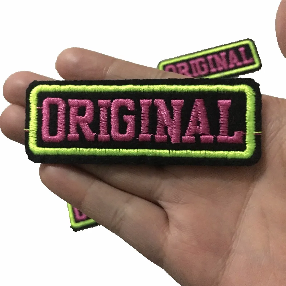 Оригинальные вышитые нашивки 10 шт./лот модные с утюгом значки сделай сам