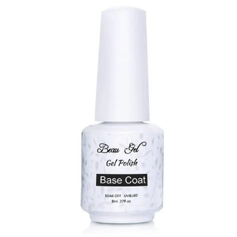Base Coat Beau гель сырный песок гель Лак 8 мл УФ светодиодный Гель-лак для ногтей замачиваемый Полупостоянный Гибридный лак для ногтей Гель-лак - Цвет: Base Coat