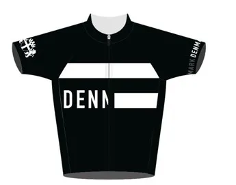 2017 Дания сборной черный белый цвет для мужчин только Велоспорт Джерси с коротким