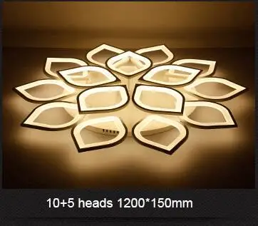 Lican Modern led ceiling Chandelier lights for living room bedroom Plafon home Dec AC85-265V White Led Chandelier Lamp Fixtures - Цвет абажура: 15 heads