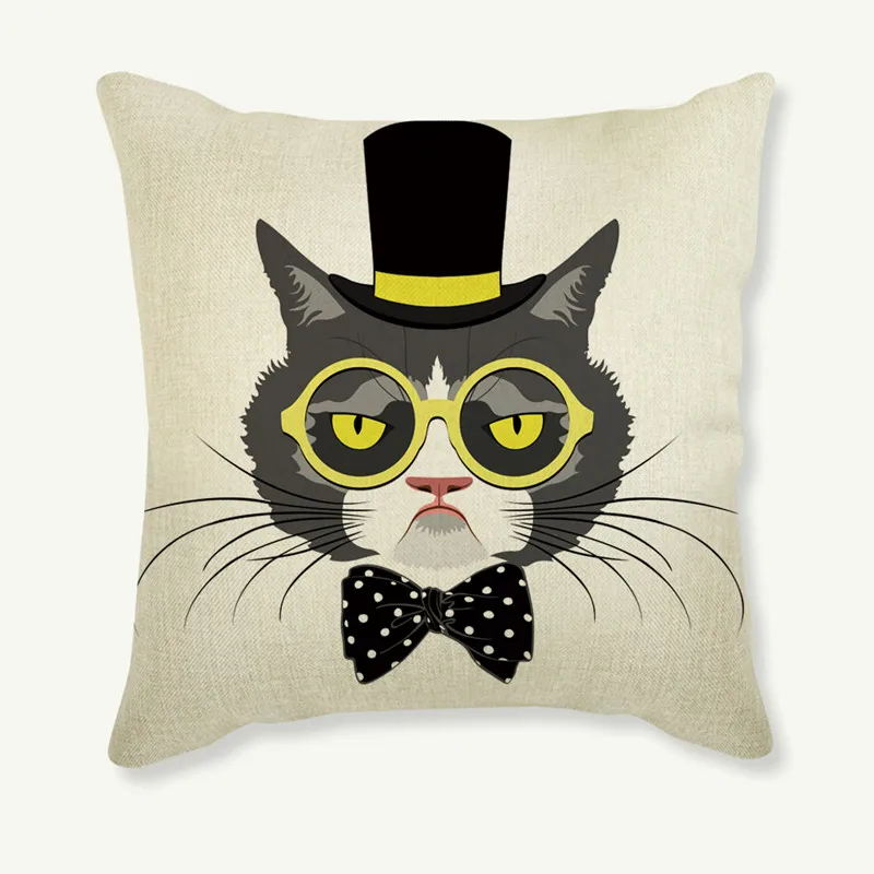 Декоративная подушка для дивана стула животного кошки зебры | Дом и сад