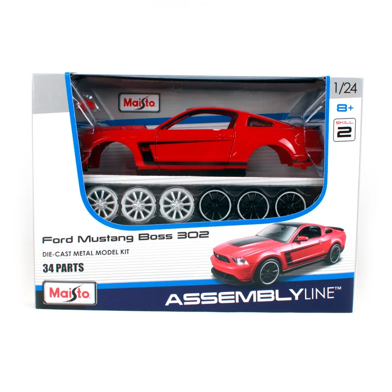 Сборная модель автомобиля Maisto 1:24 Ford Mustang boss 302 литой автомобиль сделай сам новая