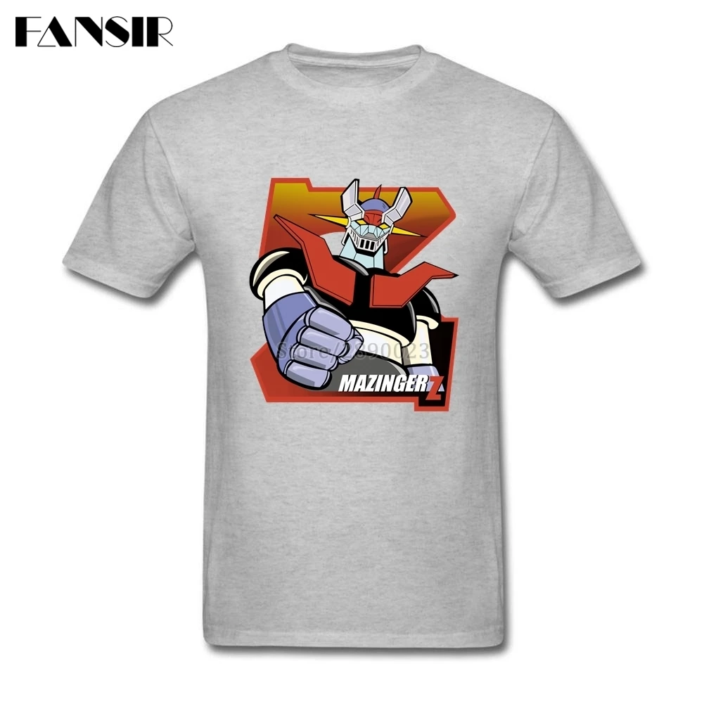 Футболка Mazinger Z мужская с аниме принтом мягкая хлопковая тенниска коротким