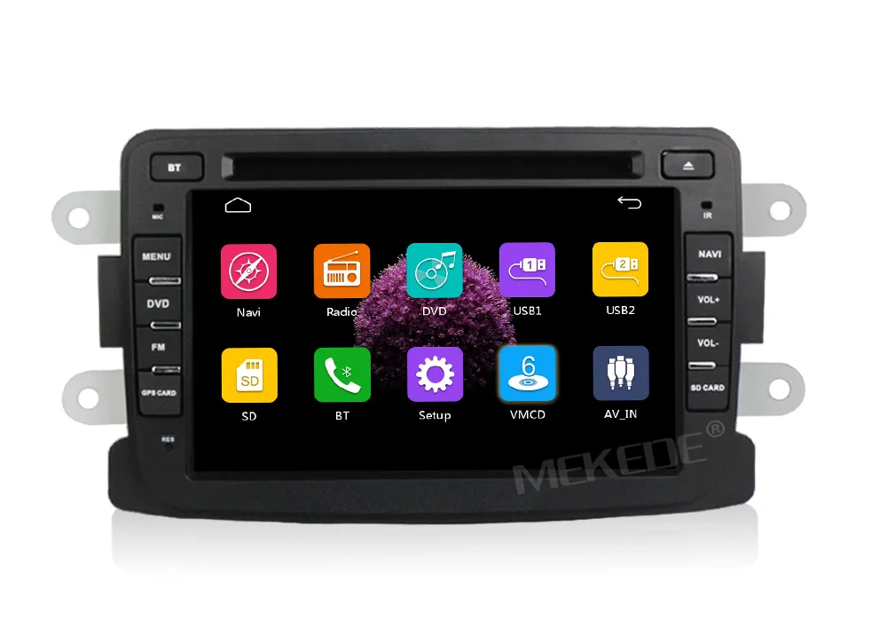 Сенсорный автомобильный dvd-плеер с экраном радио аудио для DUSTER Captur Lada Xray 2 Logan 2 gps Navi BT RDS карта MIC RDS