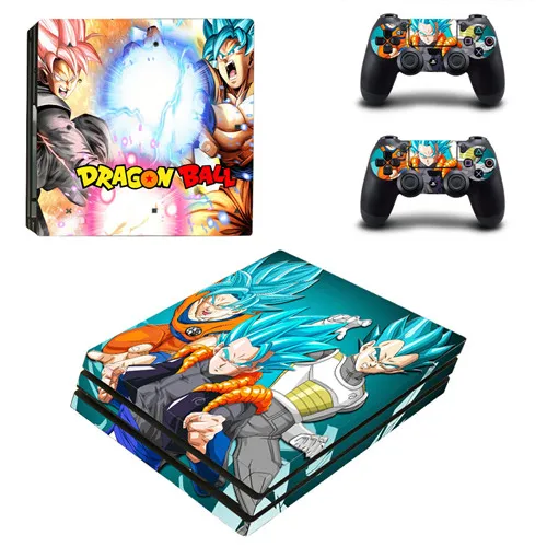 YSP4P-2554 Аниме Dragon Ball Goku PS4 Pro наклейка для кожи виниловая наклейка для sony Playstation 4 консоль и 2 контроллера PS4 Pro наклейка для кожи - Цвет: YSP4P-2554