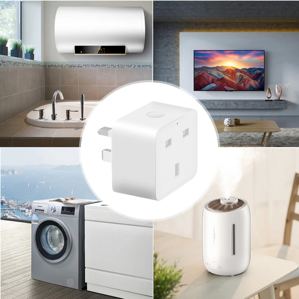 2300 Вт 10A таймер plug Великобритании Wi-Fi розетка умный дом автоматизация приложение