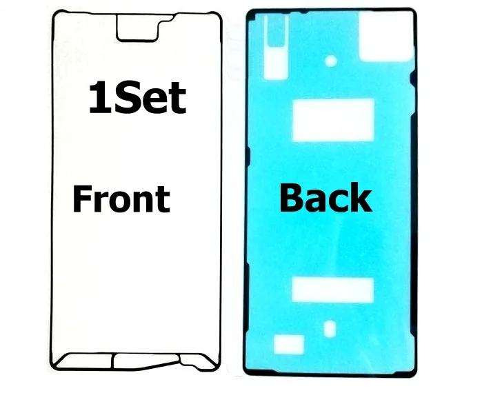 1set Front and Back Дисплей клейкая лента для sony Xperia X F5121 F5122 корпус из заднего стекла водонепроницаемый клей для sony X 3 м клейкая лента наклейка - Цвет: 1set Front and Back