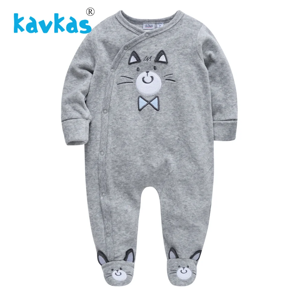 Kavkas детские комбинезоны, боди, Чехол для костюмов, цельнокроеная Одежда для новорожденных мальчиков и девочек, детские зимние пижамы, Ropa Bebes, одежда
