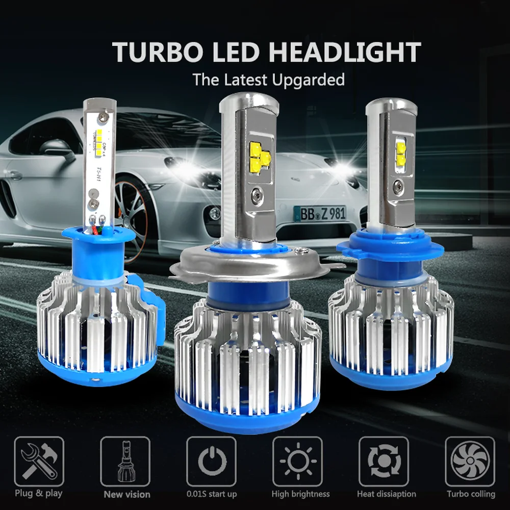 H4 Hi/lo H7 H11 9006 Автомобильный светодиодный фонарь 9005 HB3 HB4 H1 H13 высокой мощности супер