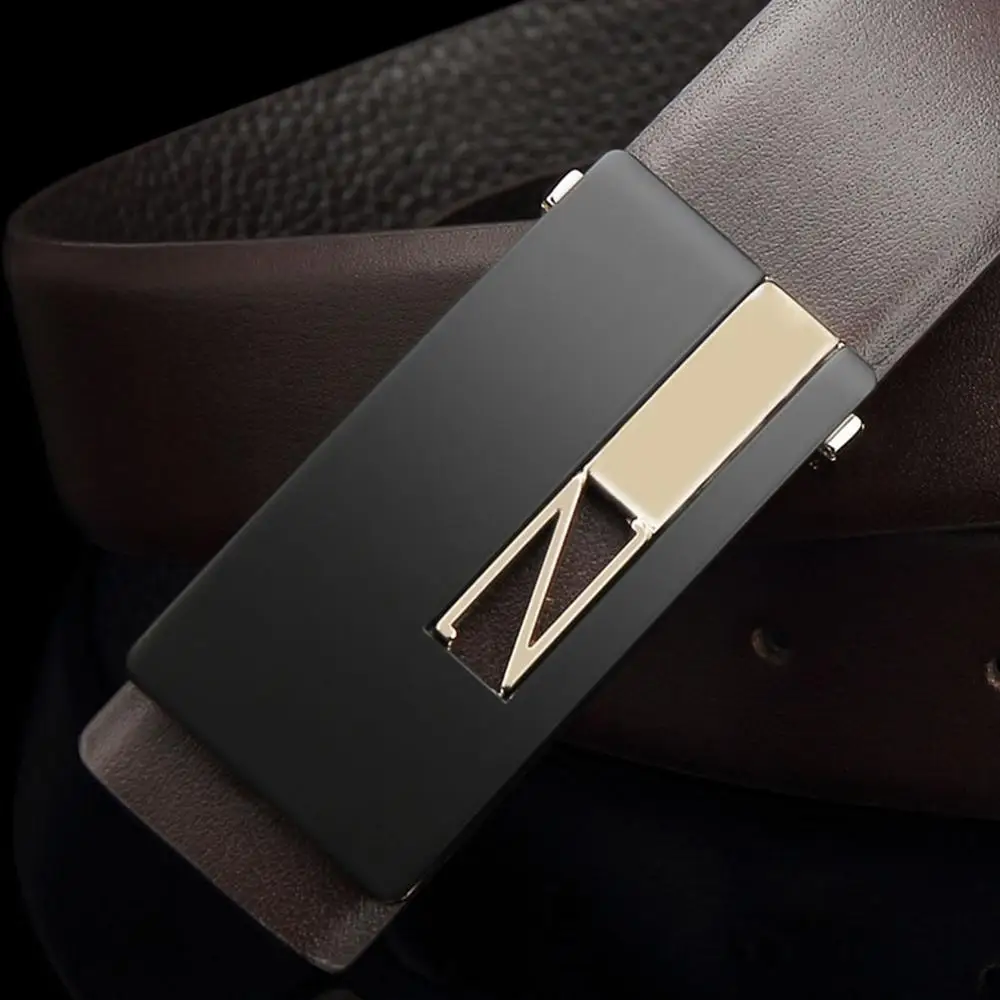 Мужской ремень из натуральной воловьей кожи с гладкой пряжкой|waist belt for men|metal waist