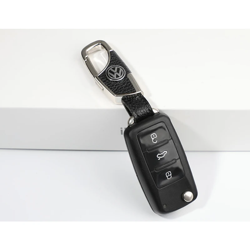 Leather Contracted Business Key chain with Logo Brand Symbol car Keychain Keyring for Man | Украшения и аксессуары