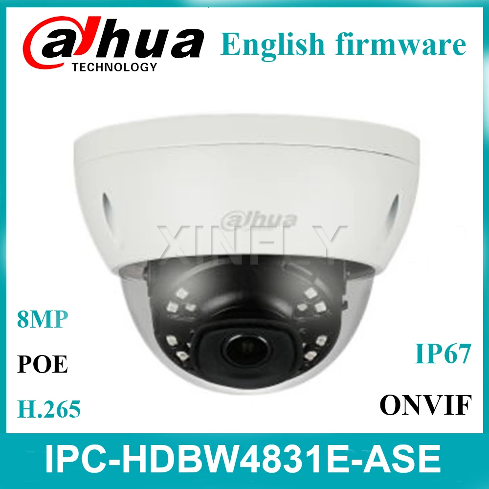 Dahua оригинальный IPC-HDBW4831E-ASE IP67 IK10 4 K 8MP POE IP ИК Мини купольная сетевая Камера
