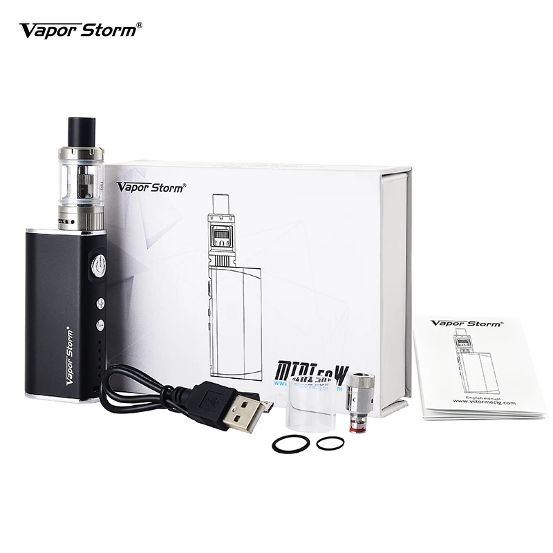 Оригинальный набор для электронной сигареты Vapor Storm MINI 50 Вт аккумулятор 2200 мАч 2 мл