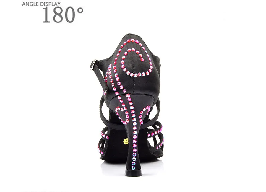 SHOYDANC zapatos de baile latino mujer; обувь для латинских танцев; женская обувь из шелкового атласа; профессиональная обувь для сальсы; стразы; обувь для танцев