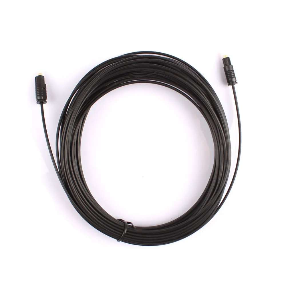 Новый 50 футов/15 м цифровой волоконно оптический аудио кабель TosLink SPDIF MD DVD