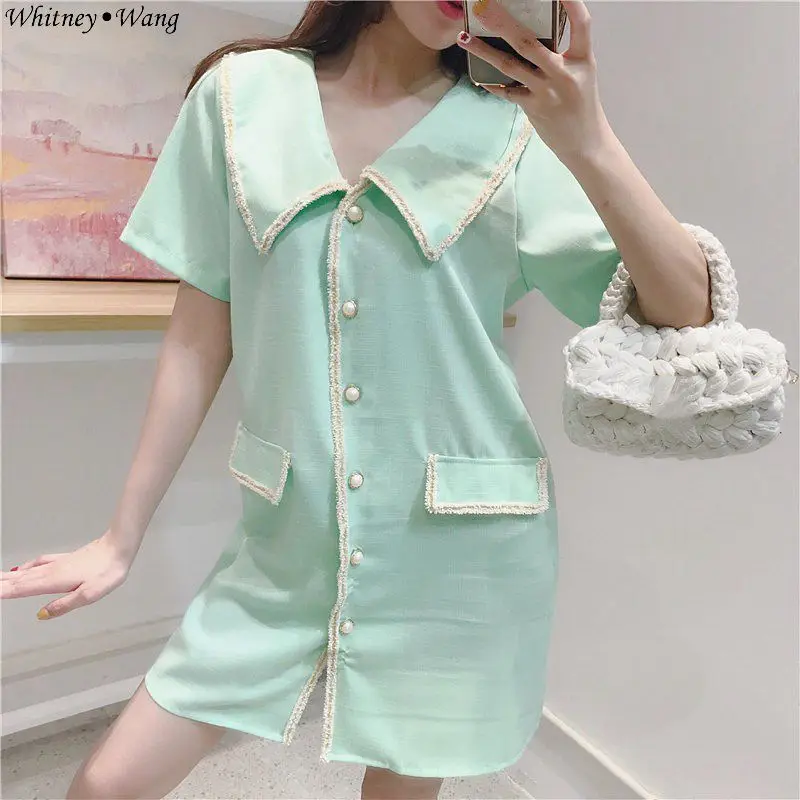 WHITNEY WANG 2019 г. модное лоскутное мини-платье с мерцающими краями женское милое