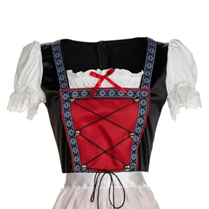 

New Red Long Beer Festival Clothing Adult Female Beer Promotion Clothing Costume