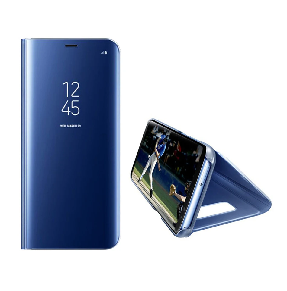 Роскошный зеркальный флип чехол GXE для Samsung Galaxy S8 Plus S6 S7 Edge Note 8 5 A3 A5 A7 J3 J5 J7 2017 Prime с