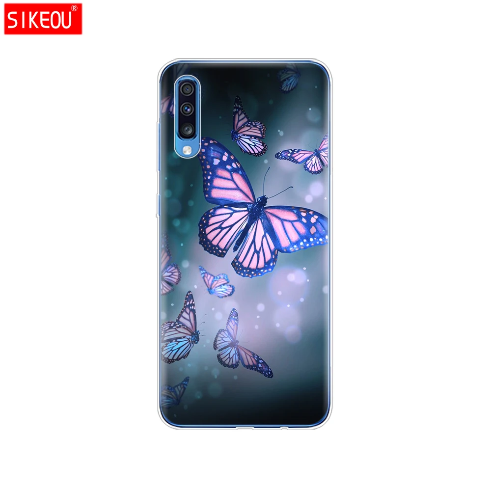 For Samsung A70 Case Soft TPU Phone Back Cover For Samsung Galaxy A70 silicon Cases Coque Capa A 70 A705 A705F bumper Cat - Цвет: 12073