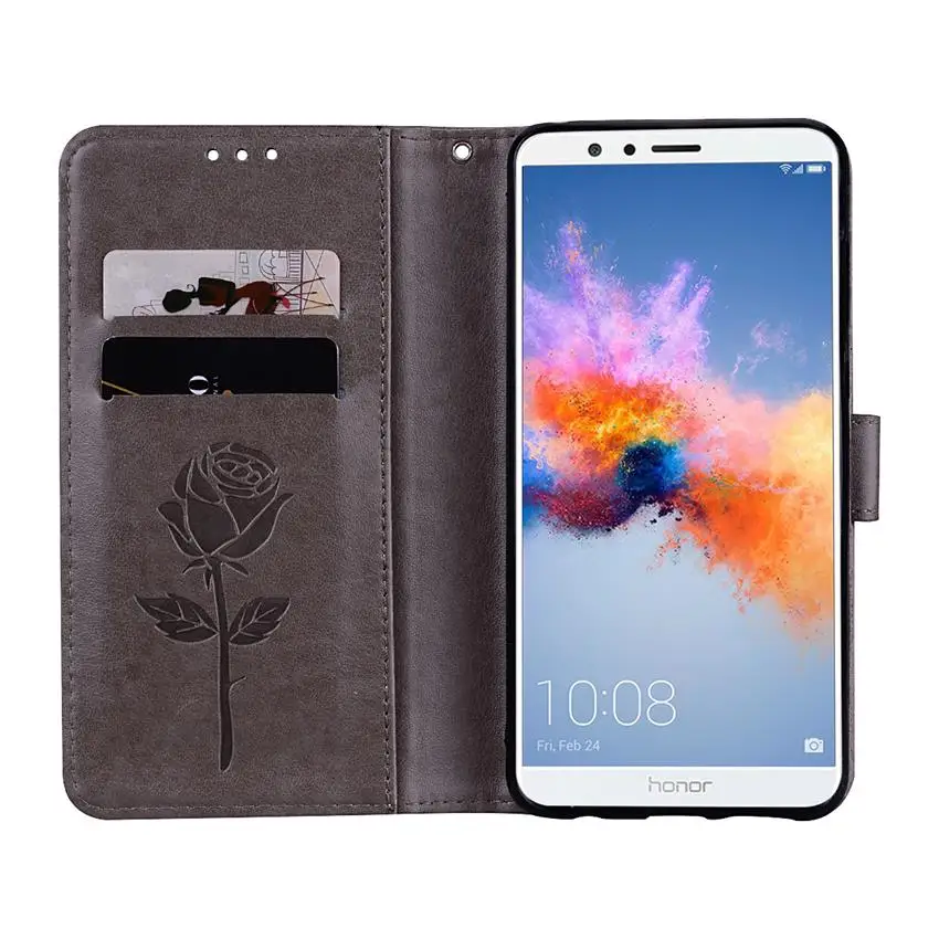Для huawei Honor 7X чехол 5,93 ''откидная крышка подставка из искусственной кожи жесткий чехол-кошелек s для huawei Honor 7X7 X X7 приталенный Чехол Coque Funda