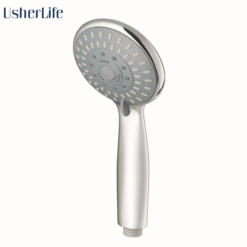 Chrome ABS Bathroom Shower Head Rainfall Massage Handheld Water Saving SPA 5 Function Usherlife |