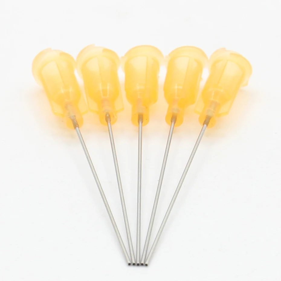 

50pcs 23G X 55mm Precision passivated S.S. Dispense Tip with PP Safetylok hub, glue dispenser needles