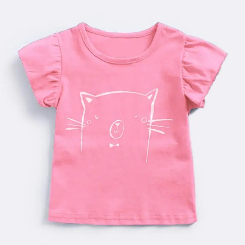 Little maven/детская одежда летняя для маленьких девочек футболки с короткими