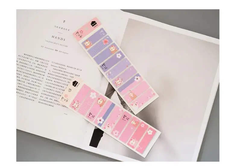 1 упаковка свежий Sakura& Cat Набор стикеров для заметок Блокноты студенческий бумажный канцелярский школьный офисный поставка