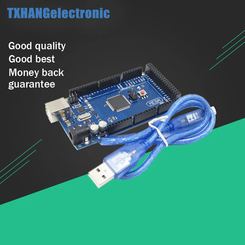 

Mega 2560 ATMEGA2560-16AU Board (compatible) + USB Cable for arduino uno Mega