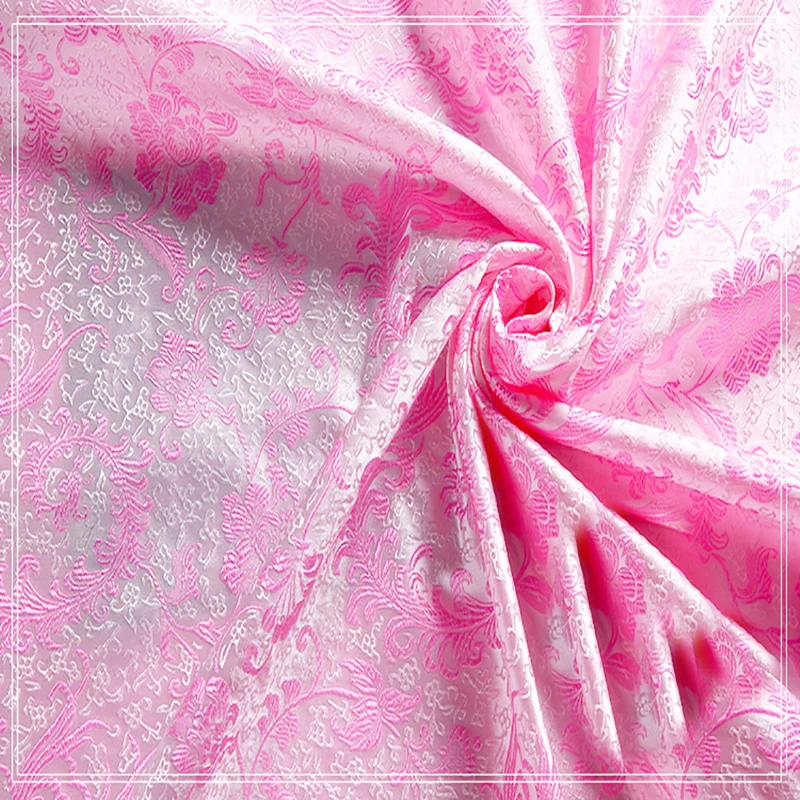 Жаккардовая ткань с розовым металлическим блеском африканская 3D-Ткань для