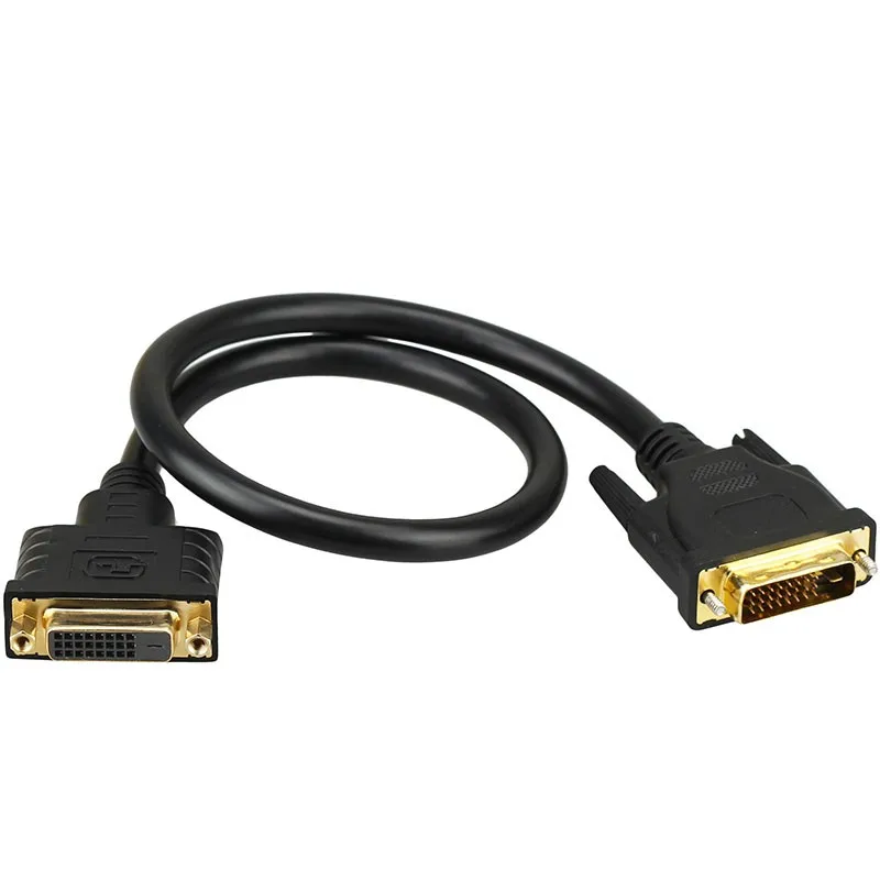 Полный 25Pin DVI-D 24+ 1 штекер к женскому удлинительному кабелю для монитора 0,5 м 1,5 м 3 м 5 м