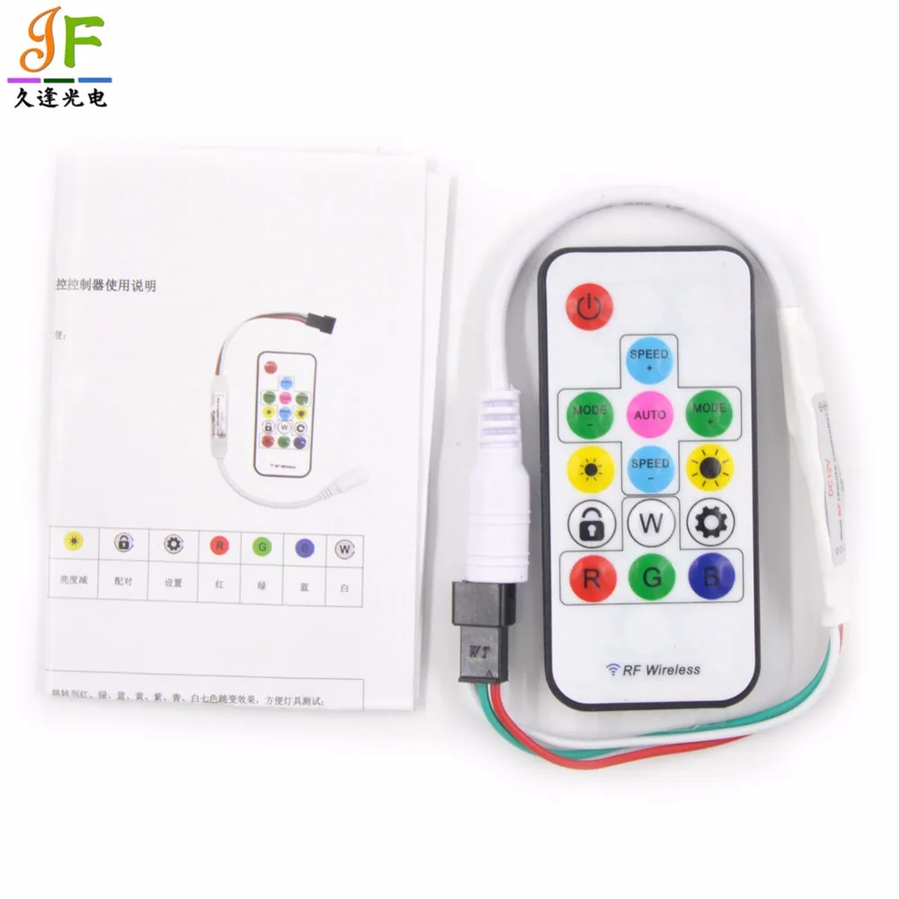 30pcs fast shippingWireless RF SP103E 14 keys Digital for WS2811 WS2812 WS2812B LED Controller 5V12V 2048Pixels Pixel Strip | Лампы и