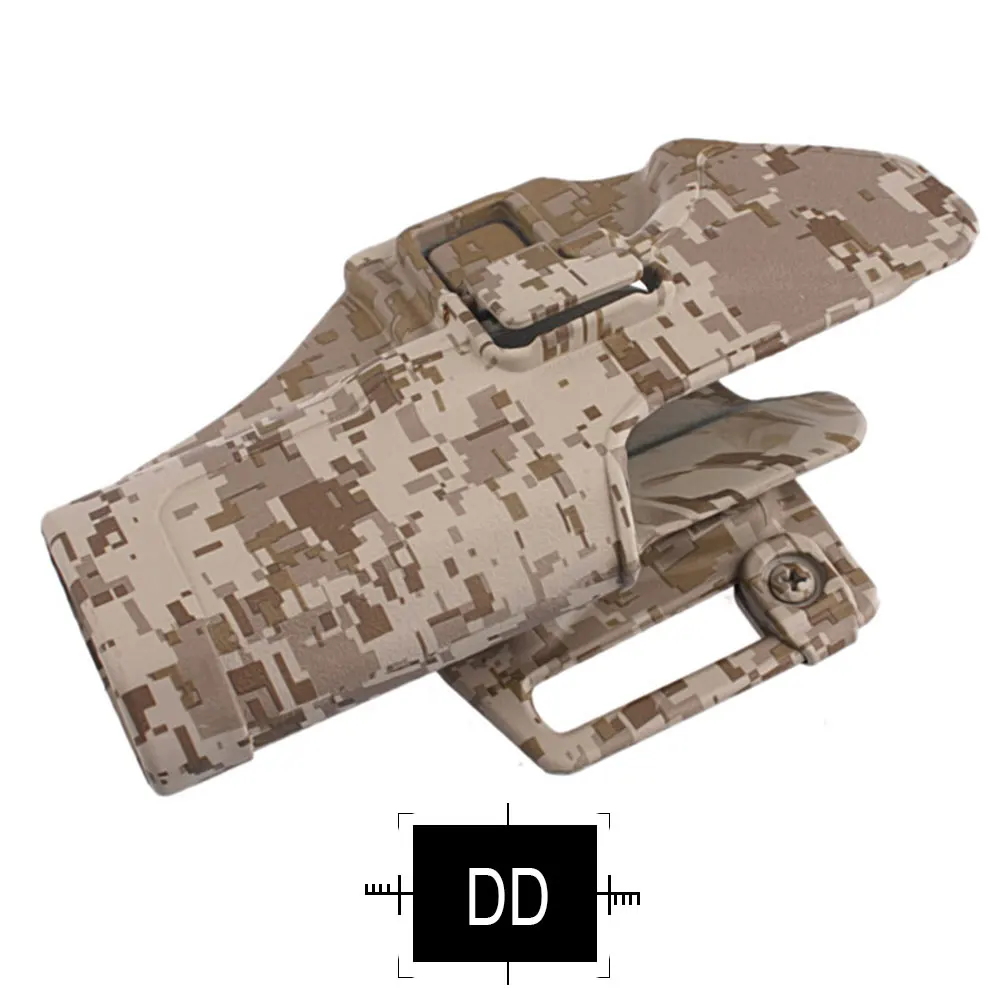 EMERSONGEAR быстро Пистолетная кобура для Glock Militery Camo Airsoft Mag Чехол пластиковая кобура подсумок EM6097 - Цвет: DD