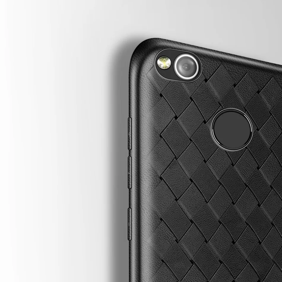 Мягкий чехол для Xiaomi Redmi 4X Силиконовый сетка Ткачество задняя защитный корпус