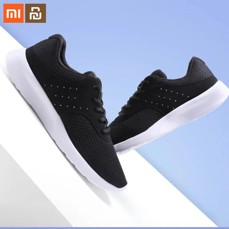 Спортивные черные женские туфли Xiaomi Mijia легкая дышащая Освежающая сетчатая обувь